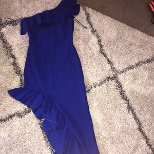 Blue tango dress